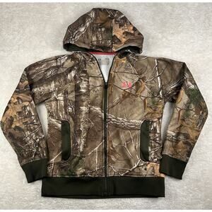 Under Armour Hoodie Womens Sz S RealTree Xtra Storm Camo Full Zip Hunting Jacket